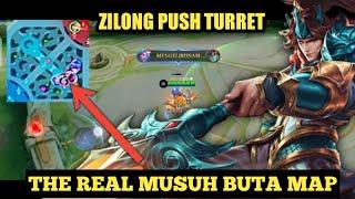 ZILONG PUSH TURET | THE REAL BUTA MAP  | MOBILE LEGENDS