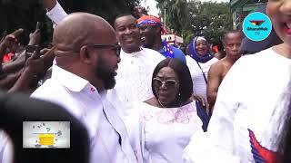 Dr Bawumia, Dr Opoku Prempeh’s arrival at Manhyia palace for introduction to Otumfuo