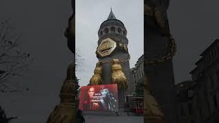 Galata Tower becomes UFC central!  #UFC #GalataTower #Sports #Istanbul #Entertainment