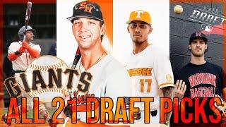SF Giants - Every 2023 MLB DRAFT PICK With Scouting Reports & Highlights!
