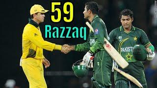 Adbul Razzaq blitzkrieg innings vs Australia 2002 59 runs