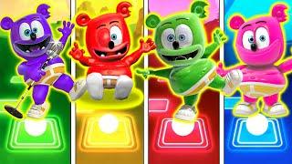 Gummy Bear Songs  New Gummy Bear Colors   Tiles Hop EDM Rush!@ 5