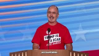 UAW President Shawn Fain Speech at the DNC