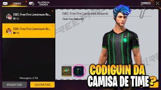 URGENTE!! CODIGUIN CAMISA DE TIME EWC 2024 BR, GARENA FEZ ISSO COM A GENTE  NOVIDADES FREE FIRE