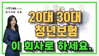 20대 30대 가성비 청년보험 이회사로 하세요!(2024년최신 총정리)