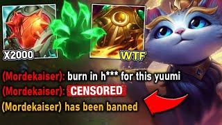 I Beat Mordekaiser so bad with Tank Yuumi he has a Mental Breakdown and gets Banned