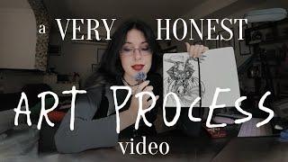 A Very Honest Art Process Video  Insightful Step by Step