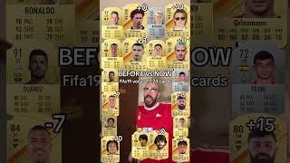 Before versus Now Fifa19 vs Eafc24 cards with: DeBruyne,Dybala and Ronaldo