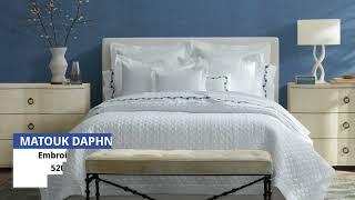 All About Matouk's Daphne Bedding