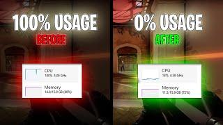 Optimize CPU For Gaming - Fix 100% CPU Usage!!