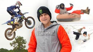 West Coast Supercross Prep | First Trip To The Snow | Hudson Gets In Trouble!!!