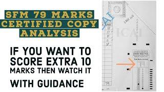 SFM 79 Marks Certified Copy Analysis of AIR 9 | Score 10 Marks Extra in SFM by CA Kartik Jindal (KJ)