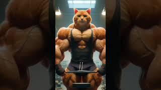 Cat becomes Body builder #shorts