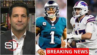 ESPN SC | Adam Schefter updates on Jalen Hurts & Josh Allen injuries: Eagles loss, Bills win vs Pats