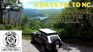 4 days of adventure in the Scout. Overlanding in the Cherokee National Forest on into the Nantahala