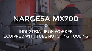 Nargesa MX700 Iron Worker Equipped with Pipe Notching Tooling - Hydraulic Punching and Shearing 2016