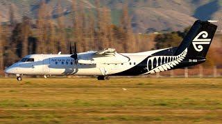 Air New Zealand Dash-8 Q300 Evening Departure from Woodbourne Airport | ZK-NEB