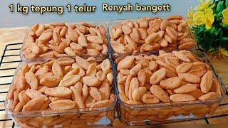 Resep kue ketapang 1 kg tepung 1 telur super renyah mantap banget