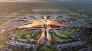 Beijing New Airport Terminal Building by Zaha Hadid in Daxing, Beijing, China - 2019