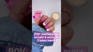 Save time & money w/ my fav nail hack! #nailhack #shortsvideo #pressons #nailinspo #diymanicure