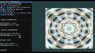 Implicit Modelling - Rotating a gyroid lattice 360 degree about an axis