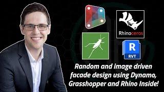 Random/image driven facades using Dynamo, Grasshopper and Rhino Inside Revit!