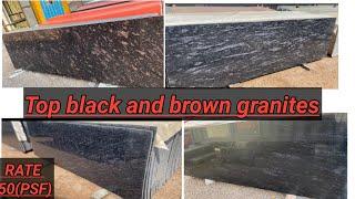 Top black and brown granite in Asia’s biggest marble market Kishangarh…