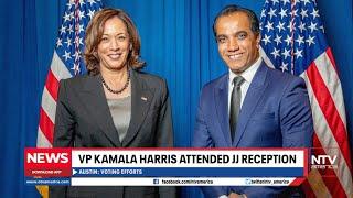 VP Kamala Harris met the chairman of NTV America Navroz Prasla