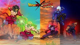 Broly vs Akuma l All Transformations & Crap - Dragon Ball X Street Fighter l Anime X Fighting Games