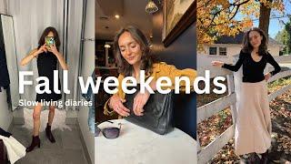 Fall weekends | Slow living diaries, multiple weekends in my life