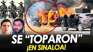 ¡¡DE PELÍCULA!! SE TOPAN CONVOYS del JEFE IVÁN y EL FLACO, en ELOTA, SINALOA.