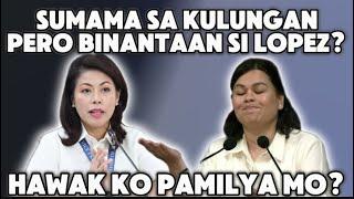 SARA BINANTAAN SI LOPEZ SA LOOB NG KULUNGAN?