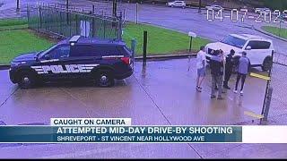 Attempted drive-by shooting caught on camera