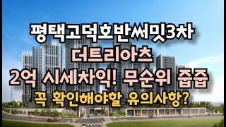 평택 고덕국제신도시 호반써밋 3차 더트리아츠 청약 당첨되면 2억? 무순위 줍줍! 꼭 확인해야할 것은? (동호수,평면도,분양가)