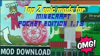 Top 2 epic mods for minecraft pocket edition 1.19 |Kenny's power mod| |One punch man mod|