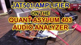 JAT501 amplifier tested on the Quant Asylum QA403 audio analyzer