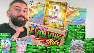 Opening 1,800 Evolving Skies Packs To Pull EVERY Secret Rare!