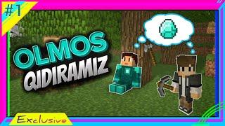 Minecraft / Vijivaniya / Olmos Qidiramiz #1 / UZBEKCHA LETSPLAY