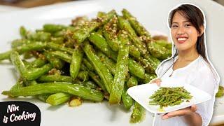 Sauteed Green Beans With Garlic (Chinese Style Green Beans) • Nin is Cooking