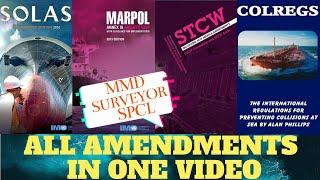 2MFG AMENDMENTS - SOLAS-MARPOL-STCW-COLREG ।। All Amendments in One Video।।