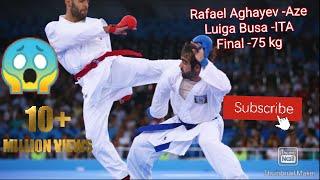 Rafael Aghayev vs Luiga Busa Male kumite Final -75 kg Belgrade 2010