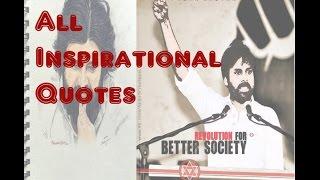 Pawan Kalyan Inspirational quotes, Pawan Kalyan power punches, you would admire with quotes