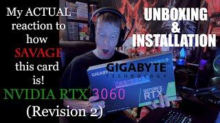 Nvidia RTX 3060 Vision Comparison New Card Unboxing and Installation