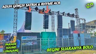 ADU gengsi SATRIA & RHYME ACR Ceksound sebelum dimulai