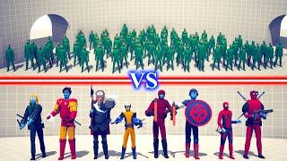 ZOMBIE TEAM vs MARVEL TEAM - Totally Accurate Battle Simulator TABS