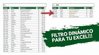 Crea un BUSCADOR DINÁMICO en Excel SIN Macros y Filtra en Tiempo Real (METODO 1) - SEARCHBOX