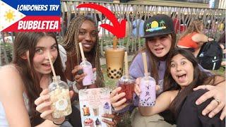  DO LONDONERS LIKE FILIPINO BUBBLETEA? They Love it?? #filipino #filipinofood #london