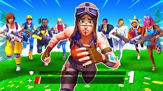 100 SPIELER verfolgen mich in FORTNITE!