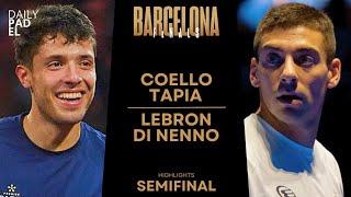 SEMIFINAL | Coello/Tapia VS Lebron/Di Nenno | Premier Padel Finals | Barcelona