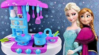 27 Minutes Satisfying with Unboxing Princess Elsa Kitchen Playset，Disney Toys Collection | ASMR